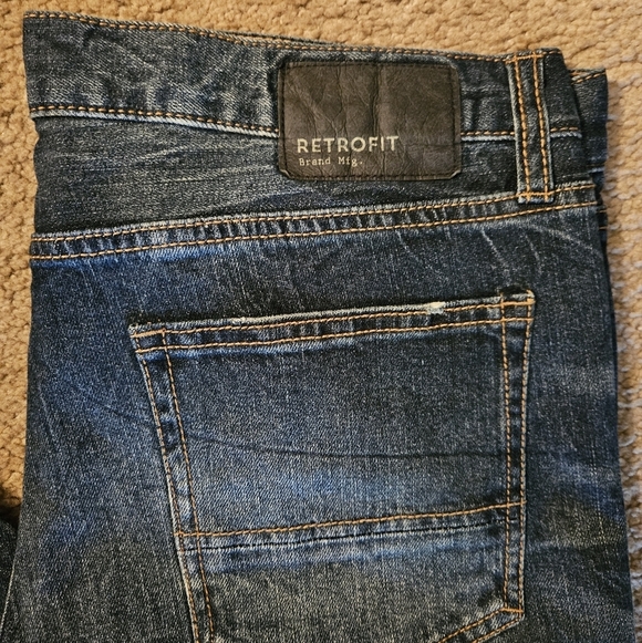 Mens NWT Retrofit Brand Mfg. Blue Jeans Size 34 x 32 Straight - Picture 3 of 6